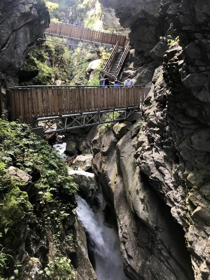 Das ist eine der schönsten Stellen in der Gilfenklamm - rund 30 Minuten Gehzeit ab Stange