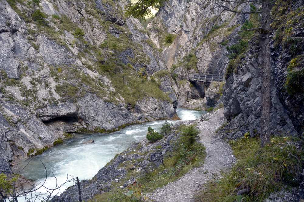 In der Gleirschklamm im Karwendel wandern - ab Scharnitz, Seefeld