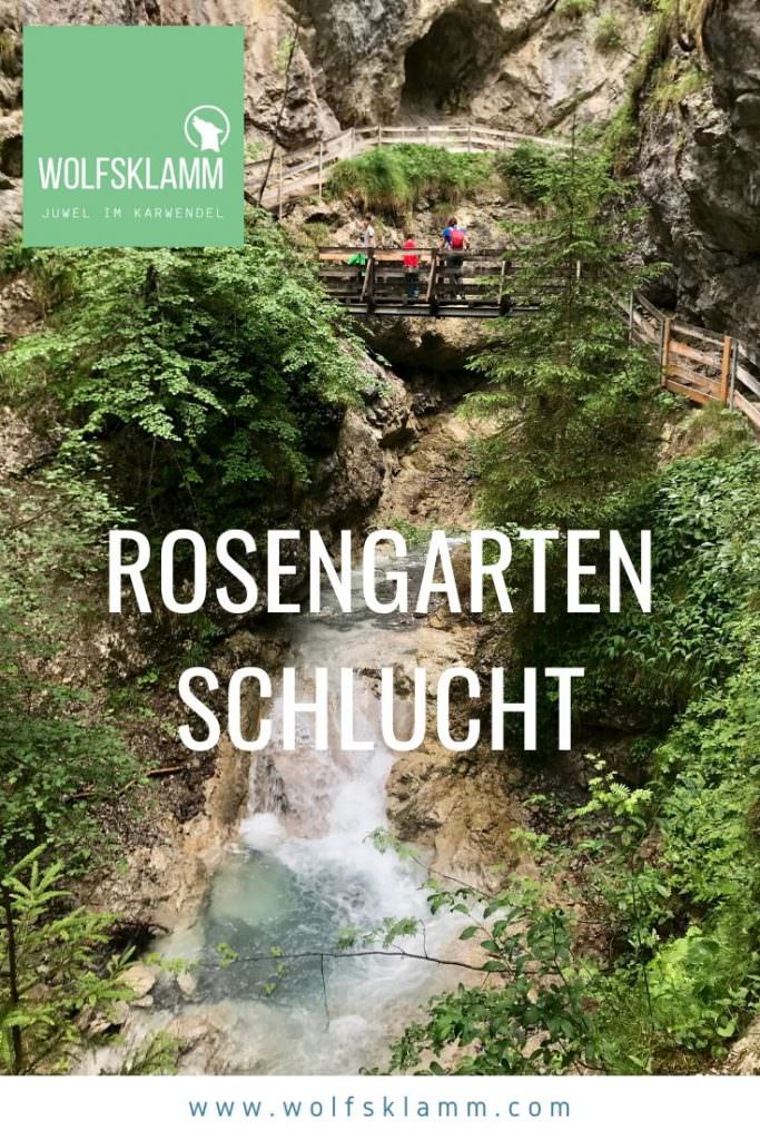 Rosengartenschlucht Tipp merken - für deine nächste Wanderung in Tirol