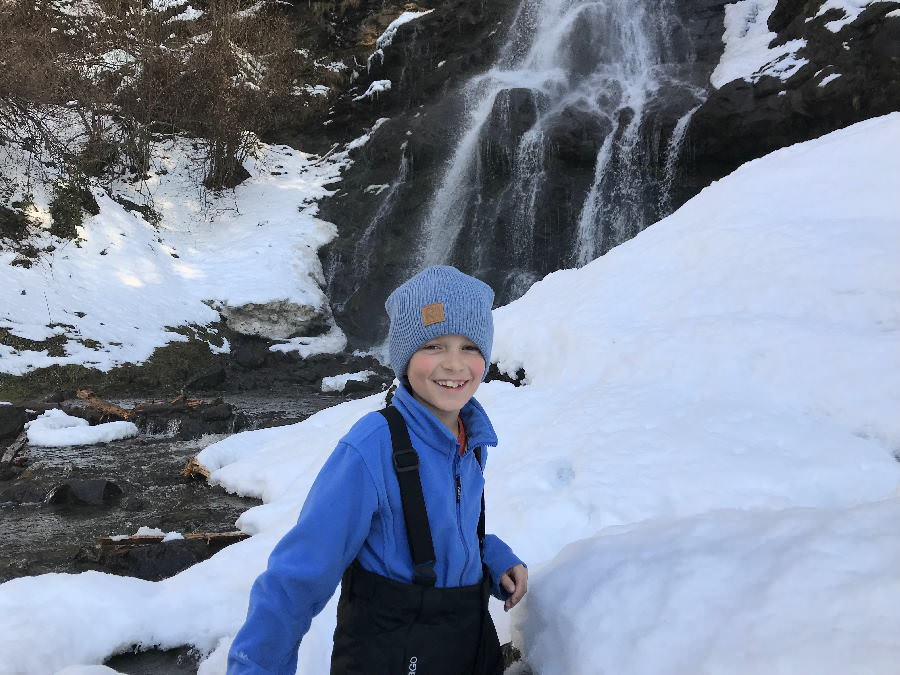 Zillertal Wasserfall im Winter