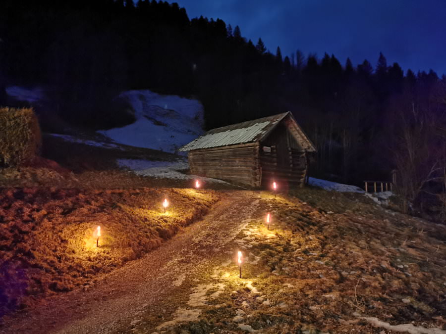 Winter Hütte Kaiserschmarrn Alm