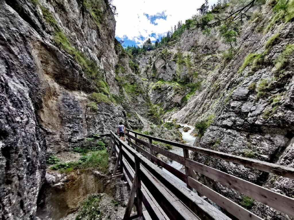 So geht es hinein in die Gleirschklamm im Karwendel