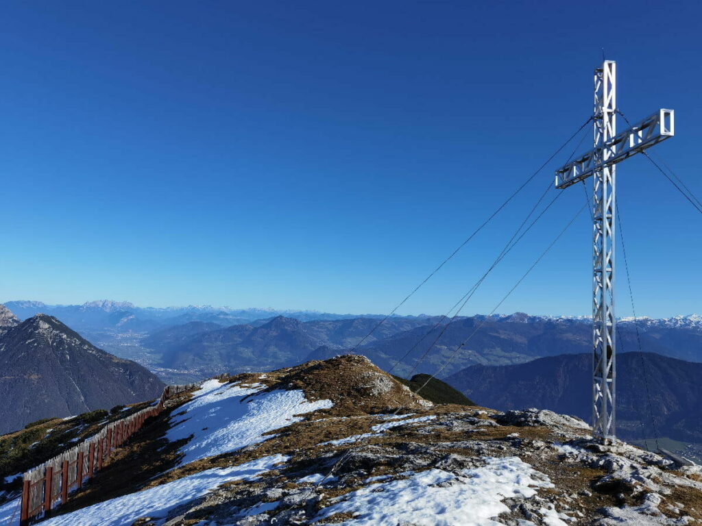 Der Stanser Joch Gipfel mit viel Fernsicht