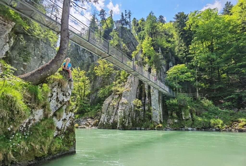 Klamm Tirol mit zwei Hängebrücken - die Entenlochklamm am Klobenstein